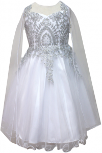 GIRLS DRESSY DRESS (0515747) WHITE